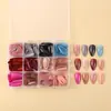 Venta Caliente Transfronteriza Parches para Uñas Ojo de Gato Suministro Caja de 9 Colores Uñas Ojo de Gato Brillantes Doradas Lote Parches Desmontables para Uñas