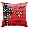 Amor Simple Nórdico Día de San Valentín Moderno Simple Cojín Sofá Sala de Estar Habitación Modelo Funda de Cojín para Cintura Gamuza Cojín