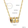 Joyería Popular Transfronteriza, Cadena para Clavícula con Colgante Redondo de Acero Inoxidable de Nicho de Lujo Ligero, Accesorios de Collar de Moda de Gama Alta para Mujeres
