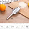 Pala para Hielo de Acero Inoxidable, Pala Pequeña Comercial para Freír Nueces, Harina, Alimento para Animales, Té, Arroz, Cuchara para Palomitas de Maíz