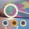 10 Vezes lente dupla portátil recarregável 32 Luzes LED lupa para leitura de idosos identificação de joias com bolsa de pano