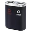 Caja de cubo de basura para clasificación exterior de acero inoxidable propiedad no reciclable ventas Parque protección ambiental interior y exterior Doble tubo pelable