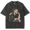 Camiseta Oversize Lavada Estilo Y2K del Anime Jujutsu Kaisen, Suguru Geto