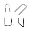Perno en forma de U galvanizado Abrazadera de tubo en forma de U Pila de tierra Abrazadera cuadrada incrustada Abrazadera de tubo transversal en forma de U doble Tornillo en forma de U de diente fino americano