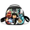 Bolsa de Almuerzo para Estudiantes de Primaria, Bolsa de Picnic, Bolsa de Hielo Redonda, Bolsa Térmica con Estampado Divertido, Bolsa de Hombro Única, Bolsa de Almuerzo de Dibujos Animados