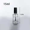Frasco de Esmalte Sub-frasco 5ml10ml15ml Frasco de Vidro Transparente Vazio Pincel Largo Dupont Frasco de Cola Atacado