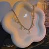 Ins Trendy Celebridad de Internet Mismo Estilo Collar de Perlas de Sirena para Mujer Lujo Ligero Nicho Diseño de Alta Gama Sentido Exquisita Cadena de Clavícula de Diamantes