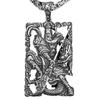 Colgante retro dominante de Taiyin Guan Erye Guan Gong, personalidad masculina, collar de Guan Yu, dios Wu de la riqueza, joyería masculina, cadena de suéter