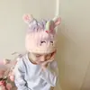 Gorro de ducha de felpa de coral para niños con diseño de dibujos animados y orejas de conejo, gorro para secar el pelo al por mayor, toalla para secar el pelo de mujer para adultos, entrega en una sola pieza