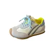 Zapatos Deportivos Color Caramelo Dopamina para Niños Niñas Transpirables Lindos Versátiles Rayados Gump Forrest Zapatos de Moda Transpirables