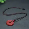 Colgante original de cinabrio, estilo corazón de cinabrio dorado púrpura, colgante con cierre de princesa, para hombres con Guanyin, para mujeres con Buda, amuleto de año de nacimiento