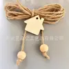 Jarrón de Madera con Accesorios Florales, Adornos Colgantes, Corazón, Conejo, Mariposa Decoración DIY, Madera Minimalista Moderna