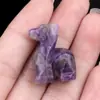 2189- Amethysta Ciervo de 1 pulgada Animal Tallado Ojo de Tigre Ágata Mini Artesanías Adornos para el Hogar