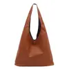 2025 Nova Bolsa Estilo Commuter de Grande Capacidade para Mulheres, Bolsa Simples e Versátil de Ombro Único Axilar para Mulheres, Bolsa Tote de Mão Elegante