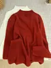 Suéter Suave Multicolor tipo Cera para Mujer en Otoño e Invierno Cuello Semitortuga Para Usar en Capas con Blusas de Manga Larga Estilo Coreano Sencillo Camiseta de Punto para Base