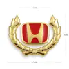 Pegatinas metálicas para coche logo de coche cubriendo arañazos pegatinas decorativas alas logo lateral pegatinas de logo de coche 3D tridimensional espiga de trigo metálica logo de coche