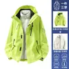 Chaqueta exterior de estilo similar a la marca Camel para primavera y otoño para mujer, chaqueta de una sola capa para personas petite, chaqueta de montañismo para parejas, tres en uno para hombre
