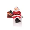 Decoración del Hogar Transfronteriza Cuidadosamente Seleccionada Artesanías de Resina Escultura de Papá Noel Navideño Decoraciones Artísticas de Lujo Ligero Nórdico