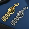 Llavero de Bolsillo con Forma de Serpiente Incrustado de Diamantes Personalizado para Mujer, Colgante para Llaves de Coche, Decoración de Joyería al por Mayor