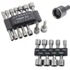 Juego de Vasos Combinados No Magnéticos de 14 Piezas Venta al por Mayor Eléctrico Hexagonal Bit Socket para Tornillo Neumático Air Screwdriver Socket Head