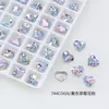 Dongzhou Cristal 10*8.8 Coração Geométrico Forma DIY Artesanal para Unhas Strass Diamante de Imitação 4815 Decorações para Unhas