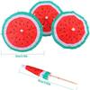 10 Guarda-chuvas Oitavados Descartáveis para Frutas, Coqueiro, Prato Frio, Decoração de Coquetel, Festa Havaiana, Guarda-chuva de Melancia, Artesanato