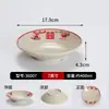 Conjunto de 10 Pratos de Melamina Vintage, Pratos Imitação Esmalte para Hot Pot de Rua Retro de Chongqing, Pratos Plásticos Especiais Comerciais