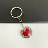 Colgante de Corazón de Melocotón Estilo Gótico Retro Personalizado Transfronterizo Europeo y Americano Aleación de Zinc Versátil para Bolso Accesorios para Llaves de Coche Colgante