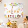 Tela de Fondo de Cumpleaños Estilo Ins Tela Colgante para Fotos de Celebridades de Internet para Niños y Niños Decoración Fotográfica para Fiesta de Cumpleaños de Bebé Tela Colgante