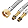 Fabricantes Tubería trenzada de acero inoxidable 304 tapa de cobre varilla de cobre manguera puntiaguda válvula angular tubería de entrada de grifo tubería de alta presión a prueba de explosiones
