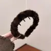 Diadema de Peluche con Dientes Estampado de Leopardo Retro Coreana para Mujer Versátil Nueva Antideslizante para Lavado de Cara Pasador Diadema Otoño e Invierno 2025