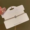 Pulsera de circonita de diamante microincrustado con sensación fresca y clara 2024 exquisita para combinar con todo estilo网红 pequeña cuerda de mano