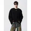 Camiseta de Manga Larga de Alta Gama Estilo Coreano para Hombres y Mujeres, Diseño de Primavera y Otoño, Sudadera Blanca de Nicho Desestructurada, Capa Base, Ropa Interior Estilo Ins