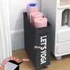 Almacenamiento de Esterilla de Yoga, Almacenamiento con Ruedas para Ropa Sucia del Hogar, Gabinete de Almacenamiento para Espacios Estrechos, Cesta para Ropa Sucia, Caja de Almacenamiento de Tela Oxford para Juguetes