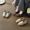 Novedad Primavera 2026 Estilo Redondo Piel Genuina Mate Suela Suave Casual para Exteriores Mocasines para Mujer con Cordones Suelas Planas