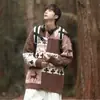 Suéter con Sensación de Alta Gama, Marca de Moda para Hombre, Chaqueta Engrosada, Estilo Otoño e Invierno, Estilo Americano Navideño Retro Tejido Perezoso Estilo Japonés