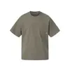 Camiseta de Manga Corta de Color Sólido de Tendencia Nacional Estilo Japonés Rumeng para Hombre, Verano con Bolsillo Estilo Cityboy Holgada de Cuello Redondo Casual de Media Manga