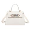 Bolso de mano para mujer 2025 Nuevo estilo Bolso para mujer Bolso cuadrado pequeño Patrón tejido a la moda Cierre Bandolera de un solo hombro