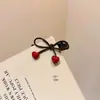 Grampo de Cabelo de Liga com Strass e Laço Estilo Coreano para Mulheres, Presilha para Franja Lateral, Presilha Bico de Pato para Cabelo Quebrado, Penteado de Grampo Doce Elegante