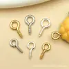 Clavos Ojo de Oveja, Clavos de Cuerno, Círculos Ojo de Oveja de Cabeza Redonda, Dorados DIY Grandes, Medianos y Pequeños Tres Especificaciones Accesorios de Joyería DIY Tornillos Lote