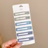 Presilhas coloridas laterais para franja de crianças, estilo coreano fofo, presilhas de cabelo de alta qualidade e requintadas, presilhas para bebê estilo dopamina que não danificam o cabelo