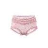 Jardim Secreto Rosa Noturna~Nova estampa floral, calcinha de renda sexy, transparente e respirável, com forro 100% algodão, calcinha de biquíni feminina