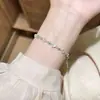 Pulsera de Flor de Durazno Estilo Nuevo para Mujer, Nuevo Diseño de Nicho Estilo Chino, Gama Alta, Temperamento Exquisito, Joyería de Mano Versátil y Simple