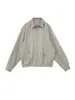 Chaqueta Camisa de Raya con Cuello Solapa para Mujer Tallas Grandes, Chaqueta de Algodón Puro para Mujer con un Diseño Único, Top de Moda Callejera de Nicho