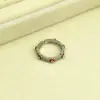 Anillo de Metal con Microincrustaciones de Cobre para el Dedo Índice, Anillo de Moda Exagerado con Color de Aceite Goteando, Personalidad, Comercio Exterior Europeo y Americano
