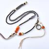 Cordón colgante tejido a mano Tangkazakiram para hombre y mujer, estilo étnico retro, combina con todo, collar de cuerda ajustable.