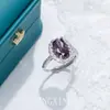 Anillo Vivo de Rubí Sintético de Venta Caliente Europeo y Americano Anillo de Zirconia Huevo de Paloma de Lujo Joyería de Moda para Mujer