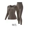 Nuevo Conjunto Térmico de Lana para Mujer Otoño e Invierno, Moldeador y Adelgazante, Capa Base Auto-Calentable Superior e Inferior