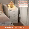 Mesa de Cabeceira Pequeno Rack de Armazenamento Armário de Armazenamento para Quarto de Casa Armário de Armazenamento Integrado na Mesa de Cabeceira Quarto de Aluguel com Espaço Ultra Estreito