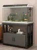 Aquário com Gabinete Integrado, Sem Necessidade de Trocar a Água, Gabinete Inferior, Suporte para Aquário, Base de Metal, Aquário com Plantas, Rack para Aquário, Aquário